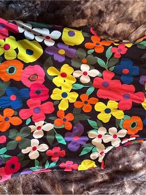 Joie Black Tank with Bold Multicolor Floral Print